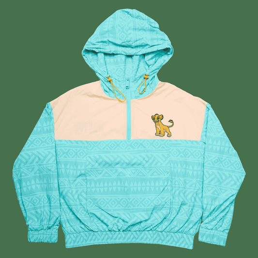 Loungefly The Lion King Simba Half-Zip Unisex Windbreaker Jacket