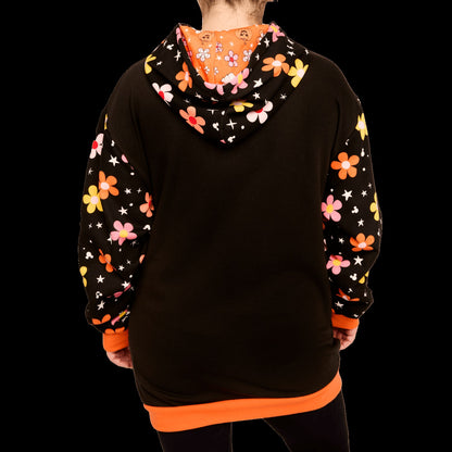 Loungefly Mickey & Minnie Floral Ghost Glow Unisex Hoodie