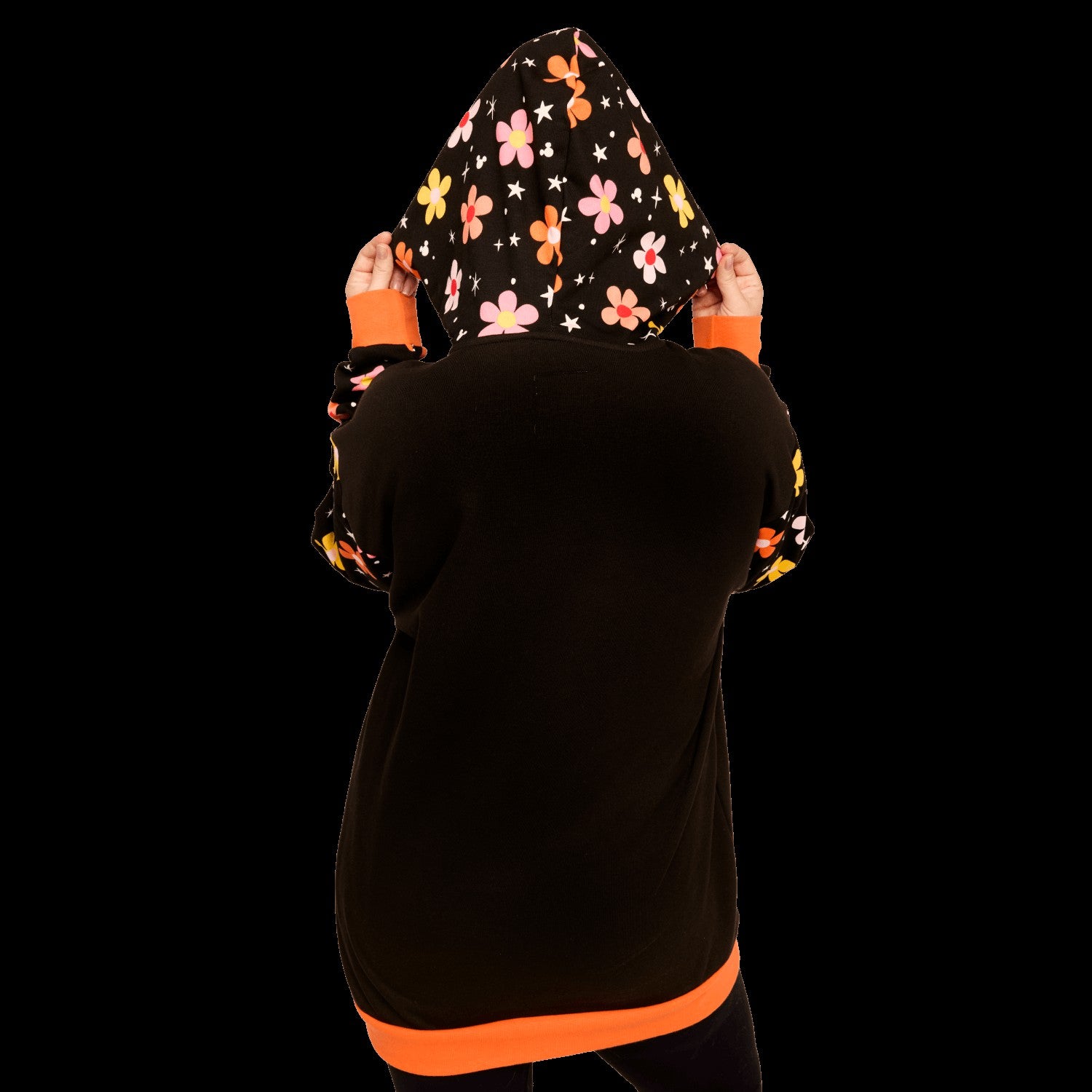 Loungefly Mickey & Minnie Floral Ghost Glow Unisex Hoodie