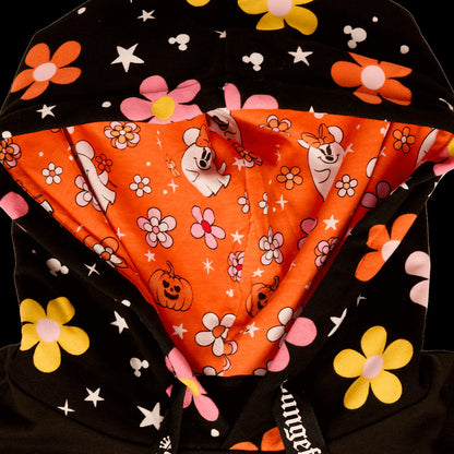 Loungefly Mickey & Minnie Floral Ghost Glow Unisex Hoodie