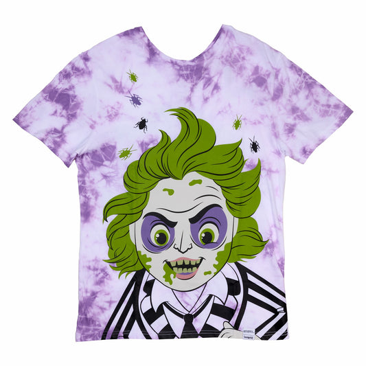Loungefly Beetlejuice & Lydia Deetz Reversible Tie-Dye Unisex Tee