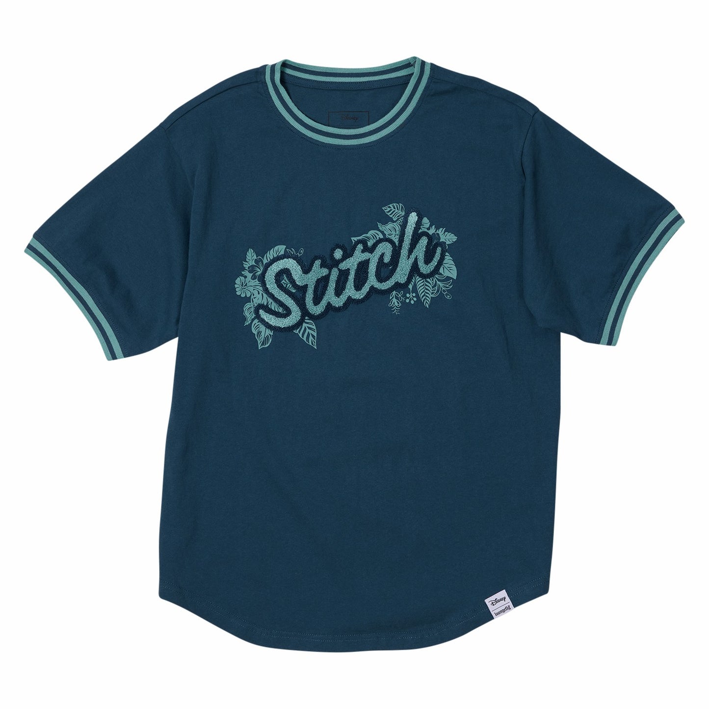 Loungefly Stitch Patch Unisex Ringer Tee