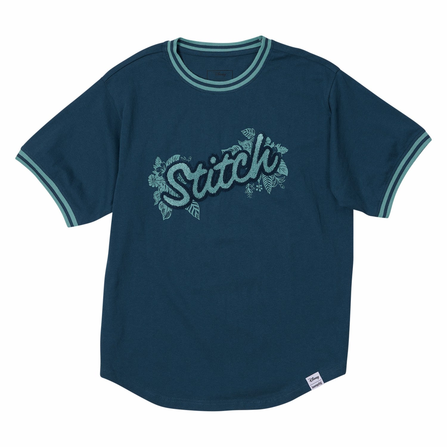 Loungefly Stitch Patch Unisex Ringer Tee