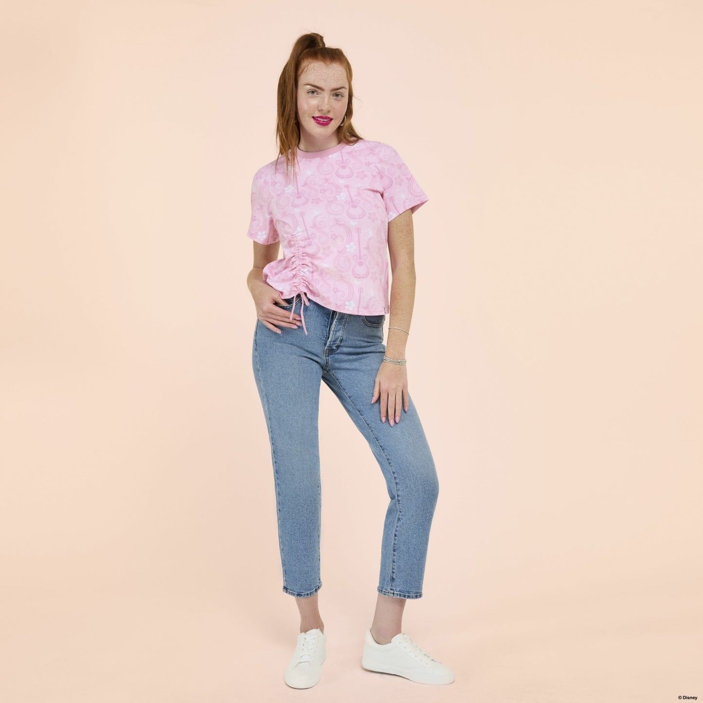 Loungefly Hannah Montana Drawstring Hem All-Over Print Unisex Tee