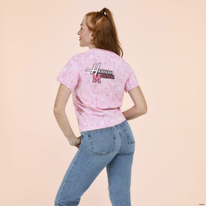 Loungefly Hannah Montana Drawstring Hem All-Over Print Unisex Tee