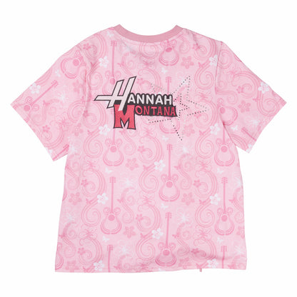 Loungefly Hannah Montana Drawstring Hem All-Over Print Unisex Tee