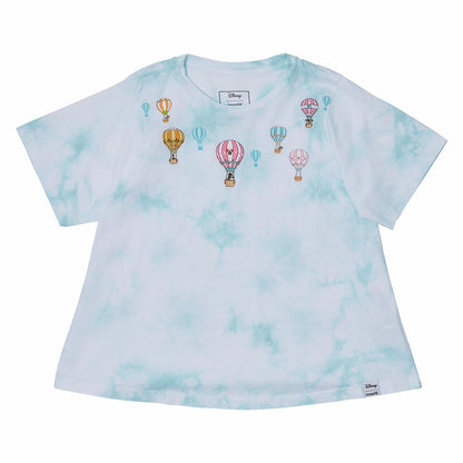 Loungefly Mickey & Friends Hot Air Balloon Tie-Dye Swing Tee