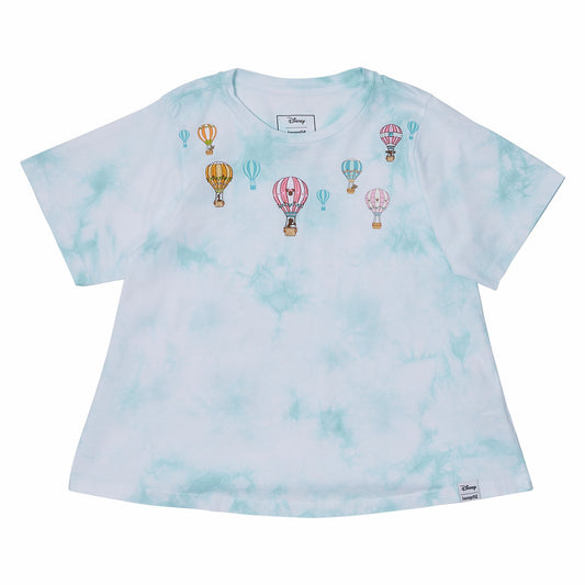 Loungefly Mickey & Friends Hot Air Balloon Tie-Dye Swing Tee