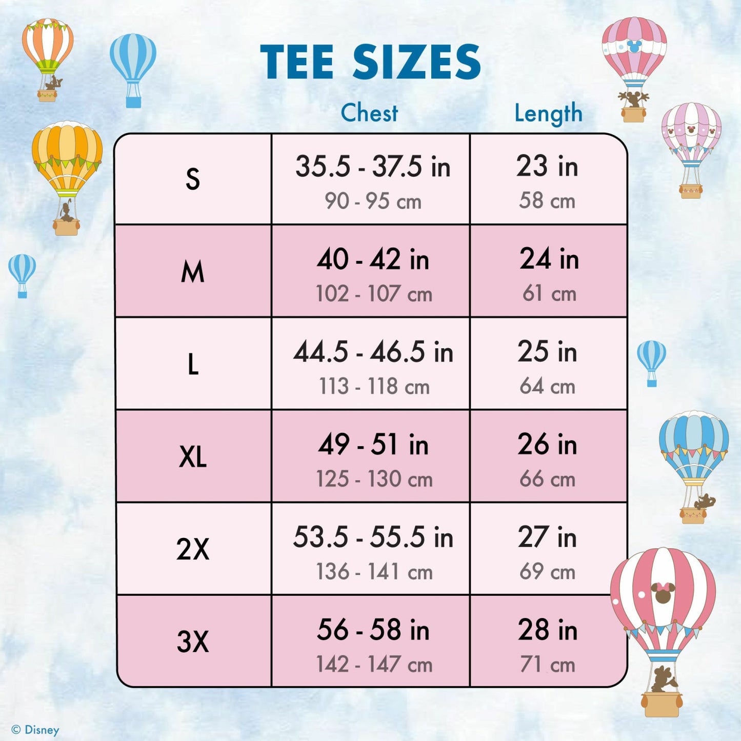 Loungefly Mickey & Friends Hot Air Balloon Tie-Dye Swing Tee