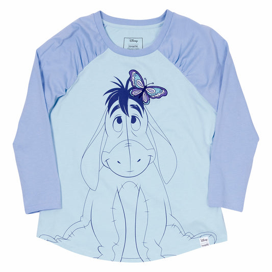 Loungefly Winnie The Pooh Eeyore Unisex Raglan Tee