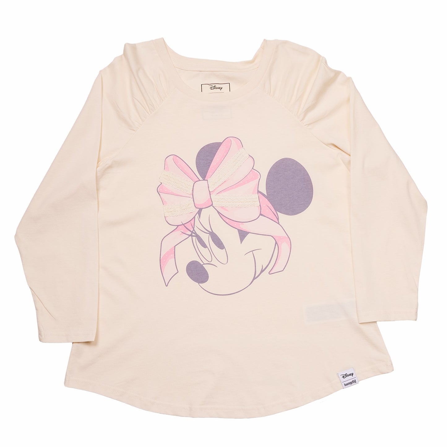 Loungefly Minnie Mouse Lace Detail Unisex Raglan Tee