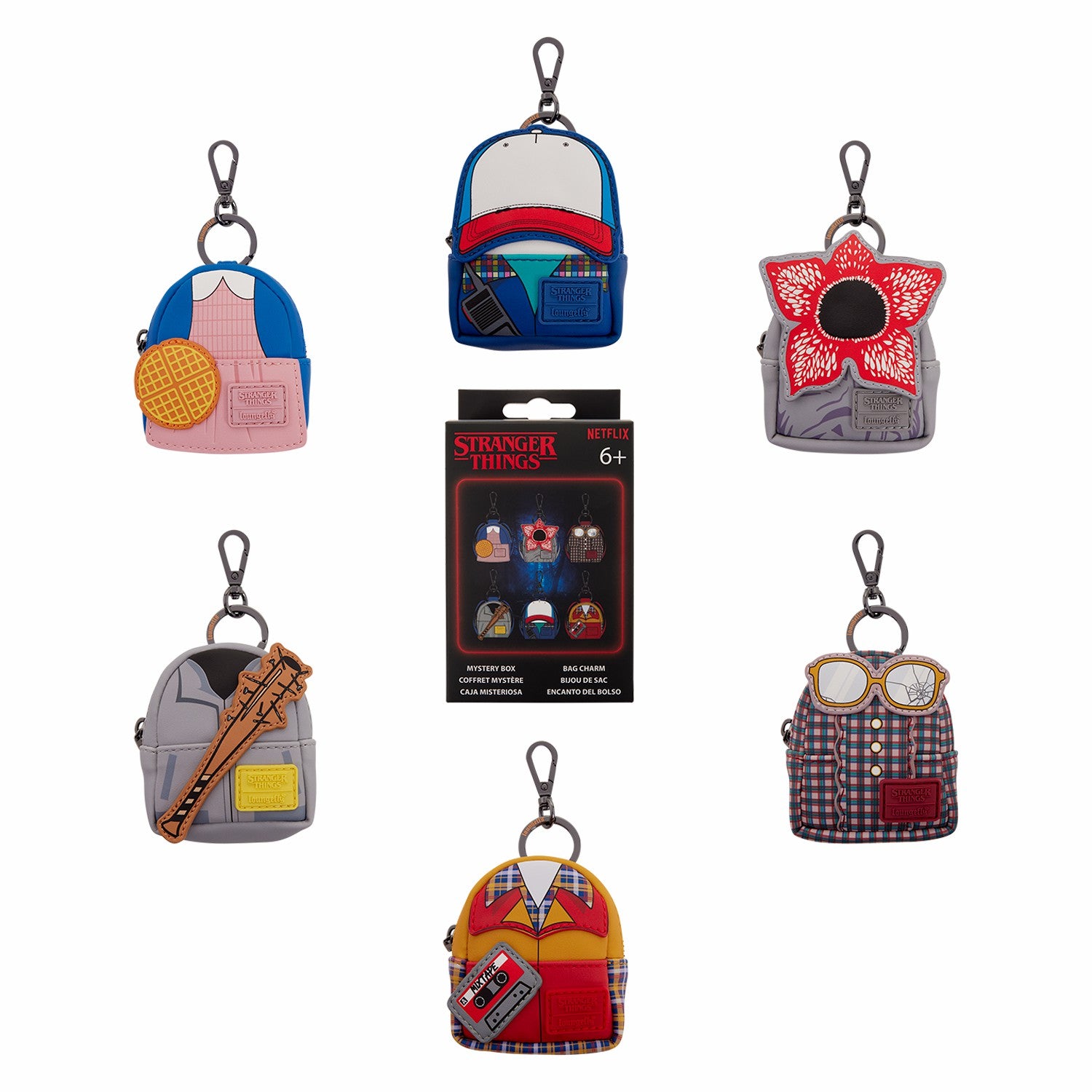 Loungefly Stranger Things Mystery Mini Backpack Keychain Charm