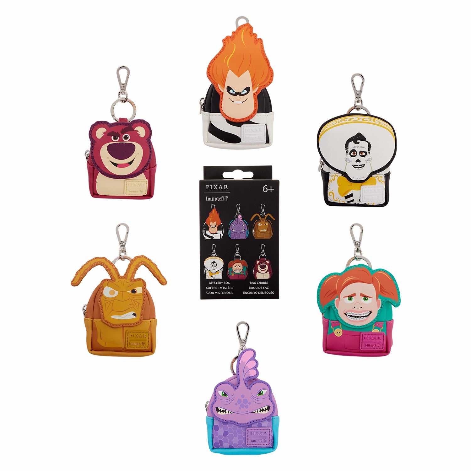 Loungefly Pixar Rivals Cosplay Mystery Mini Backpack Keychain Charm