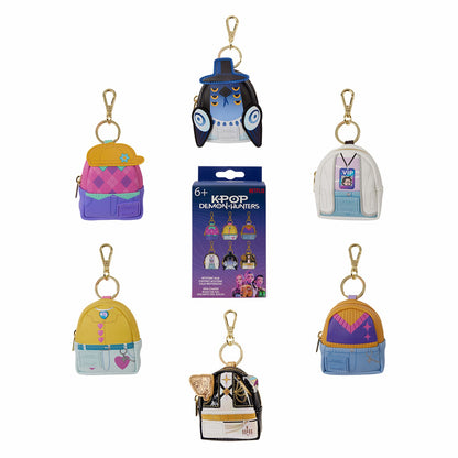 Loungefly KPop Demon Hunters Exclusive Cosplay Mystery Mini Backpack Keychain Charm