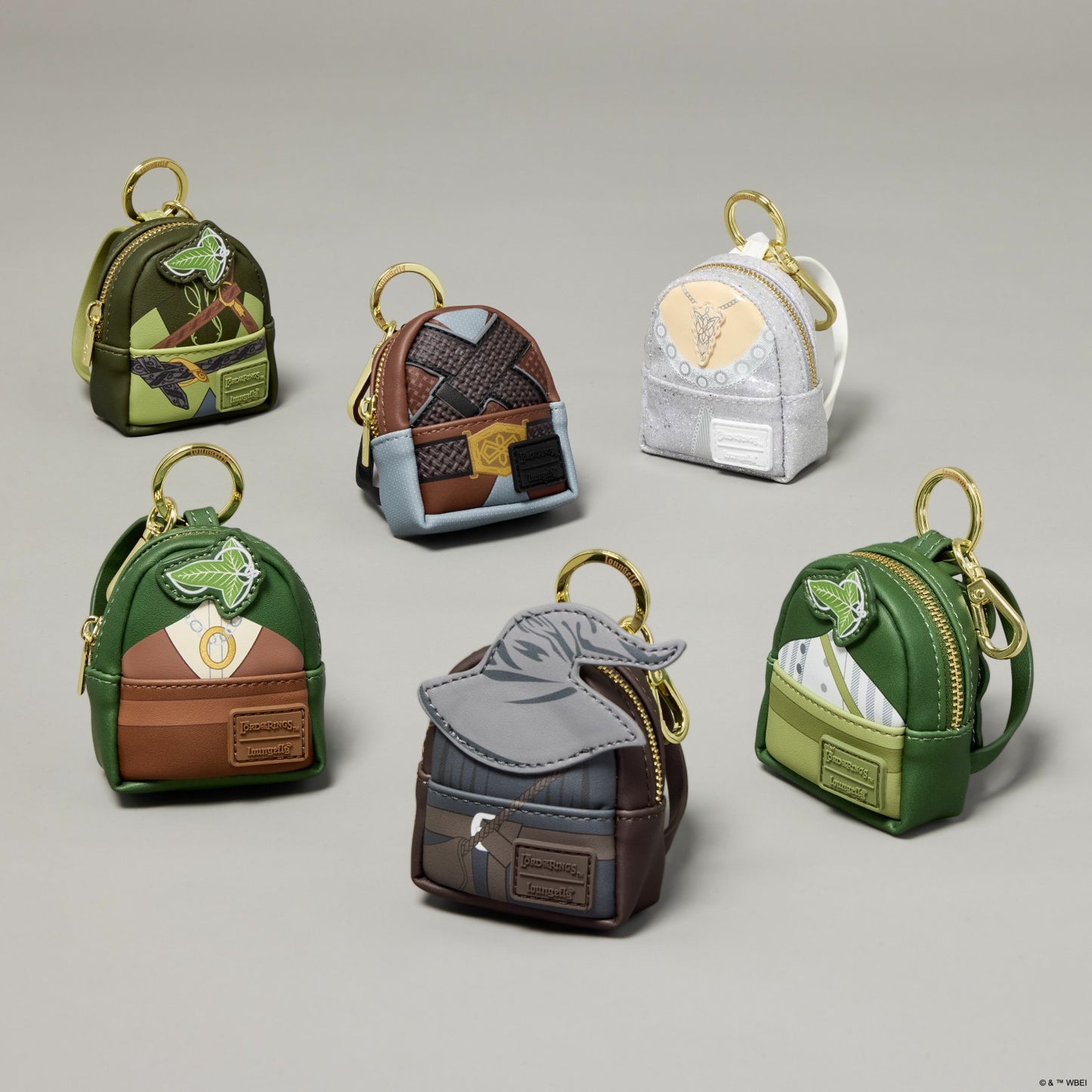 Loungefly The Lord of the Rings Cosplay Mystery Mini Backpack Keychain Charm