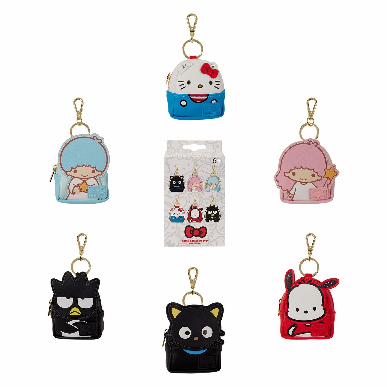 Loungefly Sanrio Characters Cosplay Mystery Mini Backpack Keychain Charm