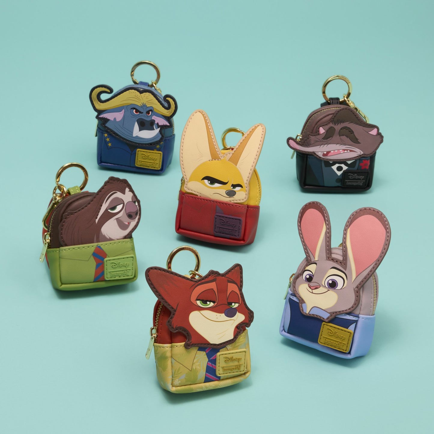 Loungefly Zootopia 2 Cosplay Mystery Mini Backpack Keychain Charm