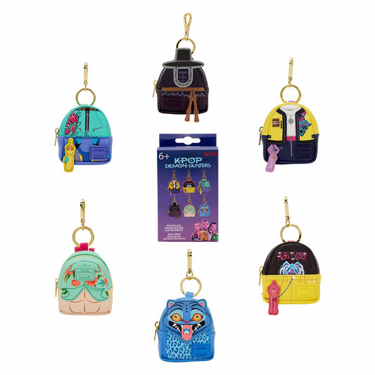 Loungefly KPop Demon Hunters Cosplay Mystery Mini Backpack Keychain Charm
