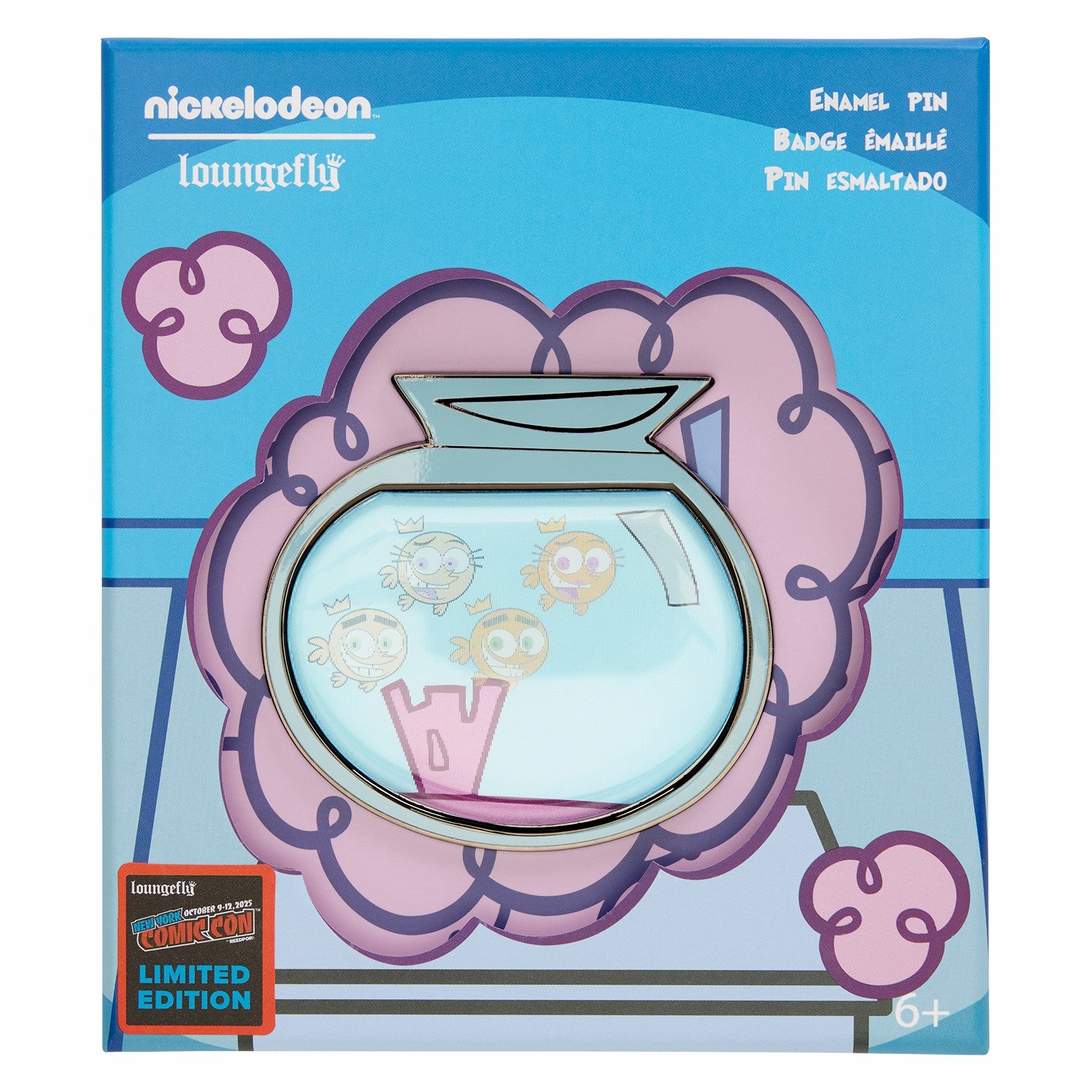 Loungefly NYCC Limited Edition The Fairly OddParents Lenticular 3" Collector Box Pin