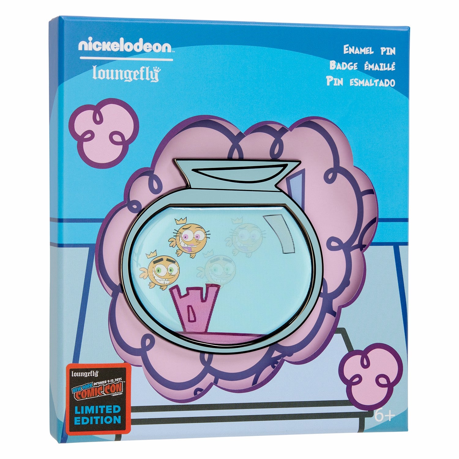 Loungefly NYCC Limited Edition The Fairly OddParents Lenticular 3" Collector Box Pin