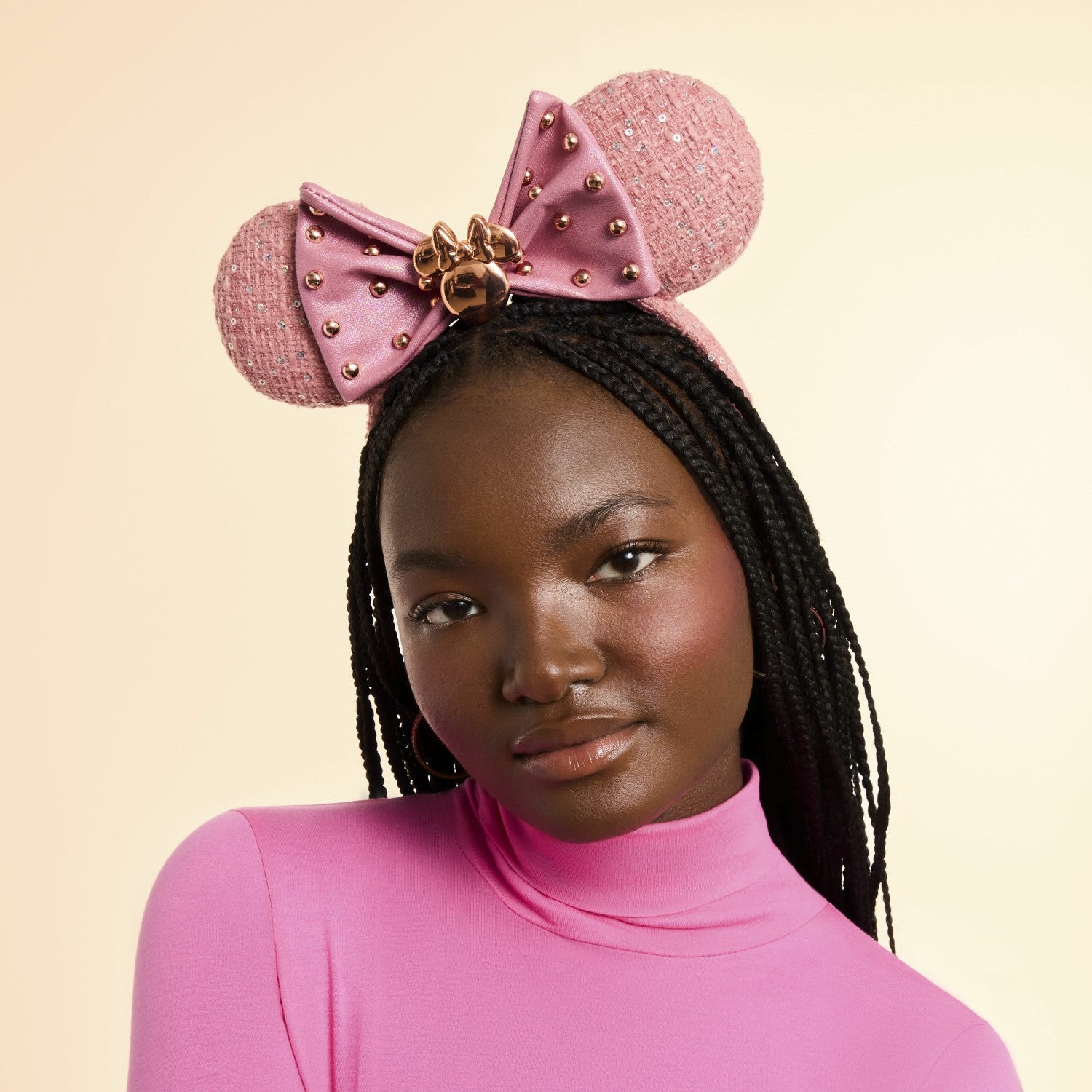 Loungefly Minnie Mouse Exclusive Glitter Tweed Ear Headband