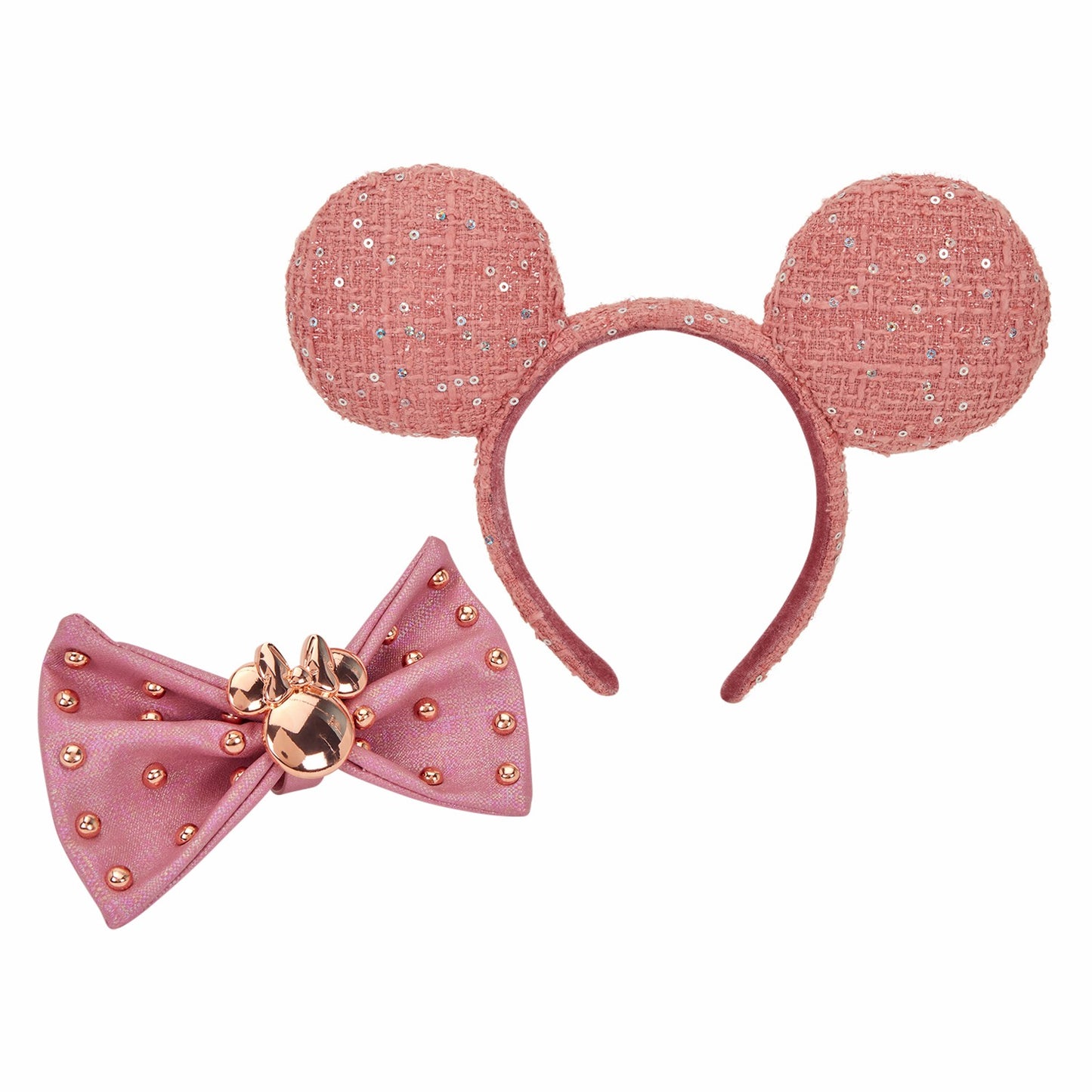 Loungefly Minnie Mouse Exclusive Glitter Tweed Ear Headband