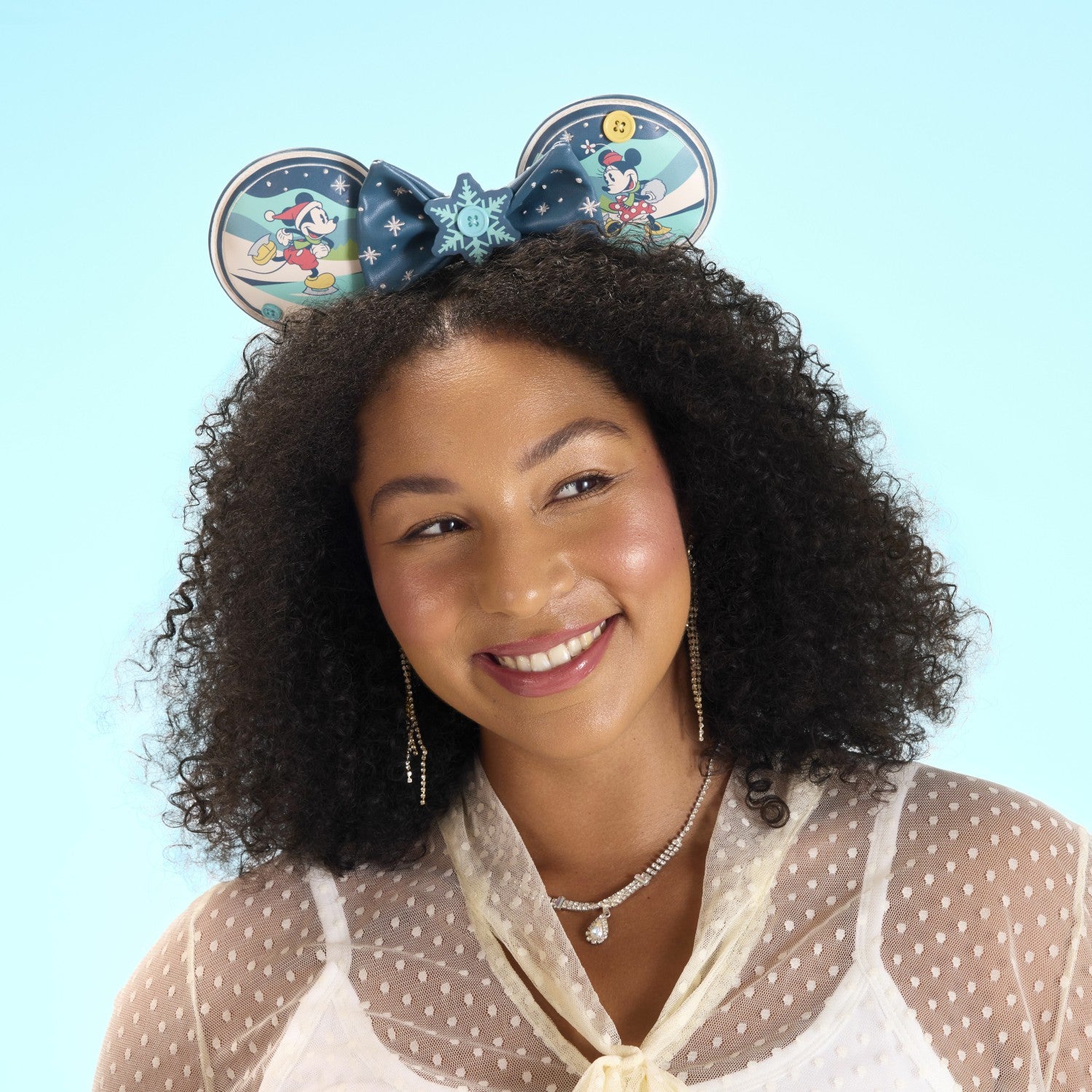 Loungefly Mickey & Minnie Holiday Ear Headband