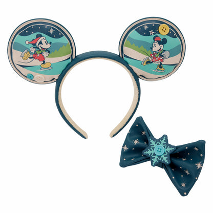 Loungefly Mickey & Minnie Holiday Ear Headband