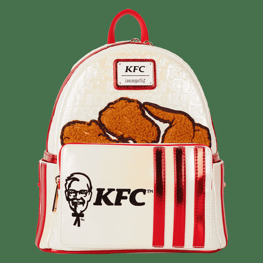 Loungefly KFC Chicken Bucket Sherpa Mini Backpack