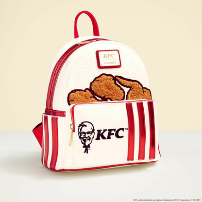Loungefly KFC Chicken Bucket Sherpa Mini Backpack