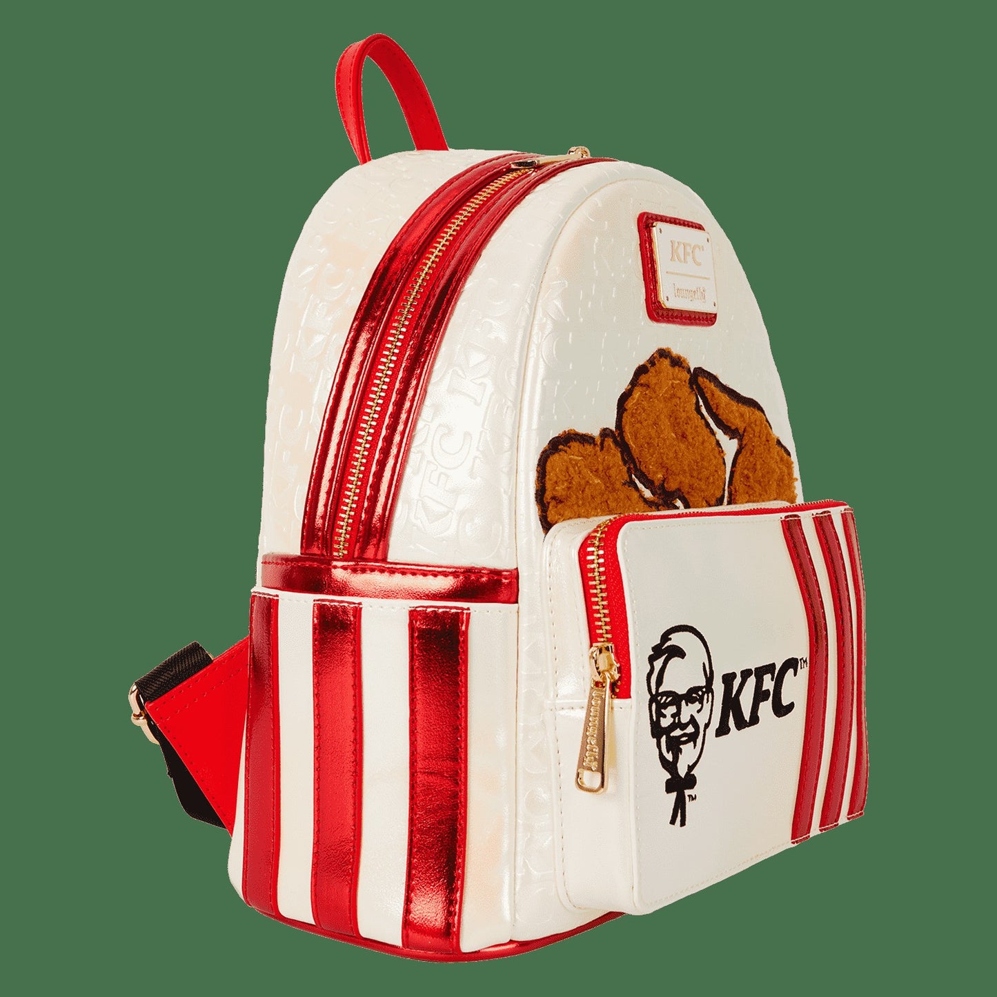 Loungefly KFC Chicken Bucket Sherpa Mini Backpack
