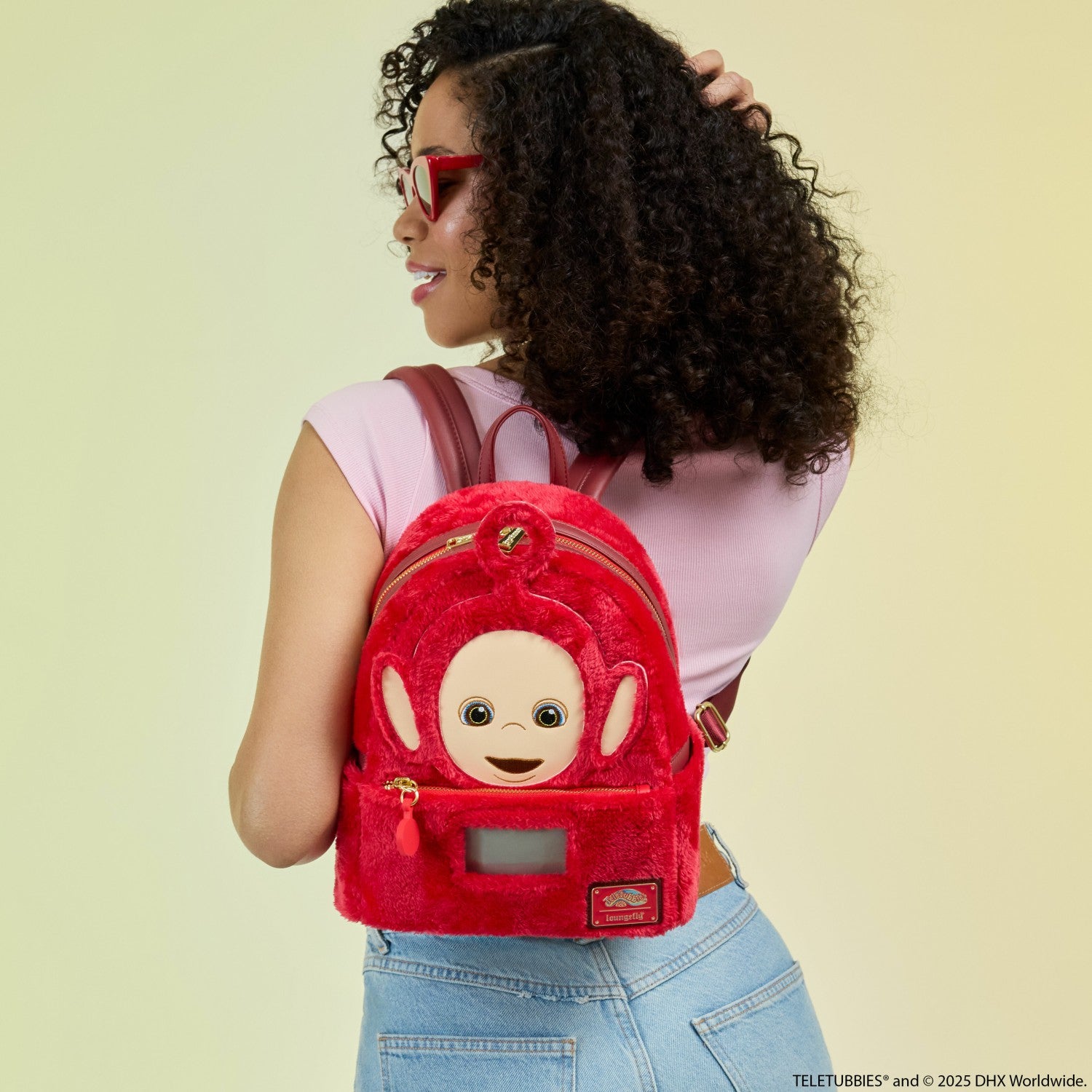 Loungefly Teletubbies Po Plush Cosplay Light Up Mini Backpack