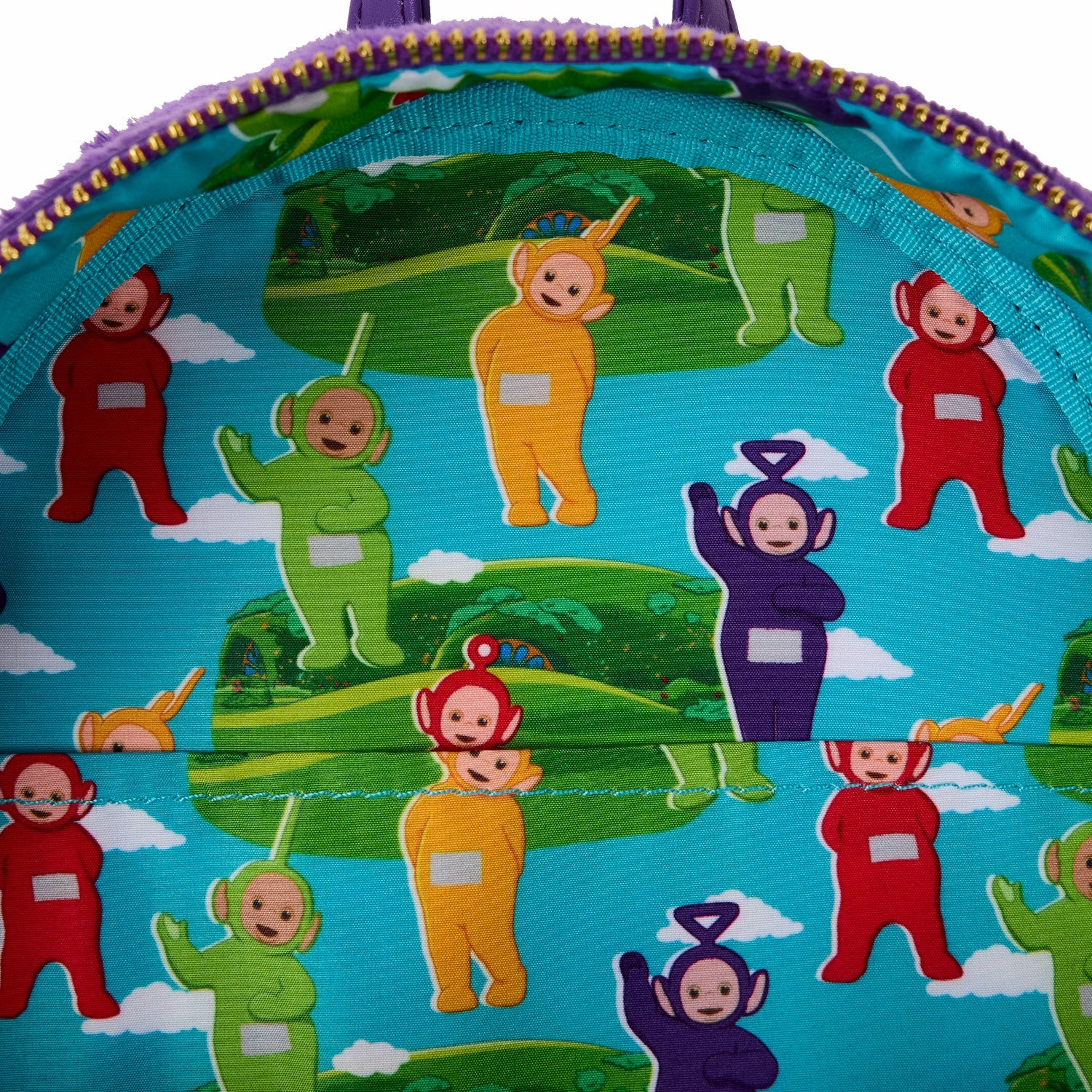 Loungefly Teletubbies Tinky-Winky Plush Cosplay Light Up Mini Backpack