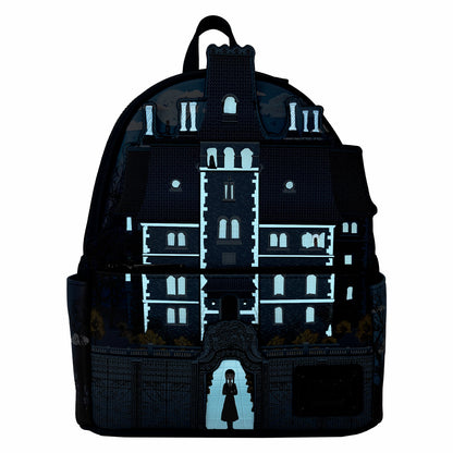 Loungefly Wednesday Nevermore Academy Castle Glow Mini Backpack
