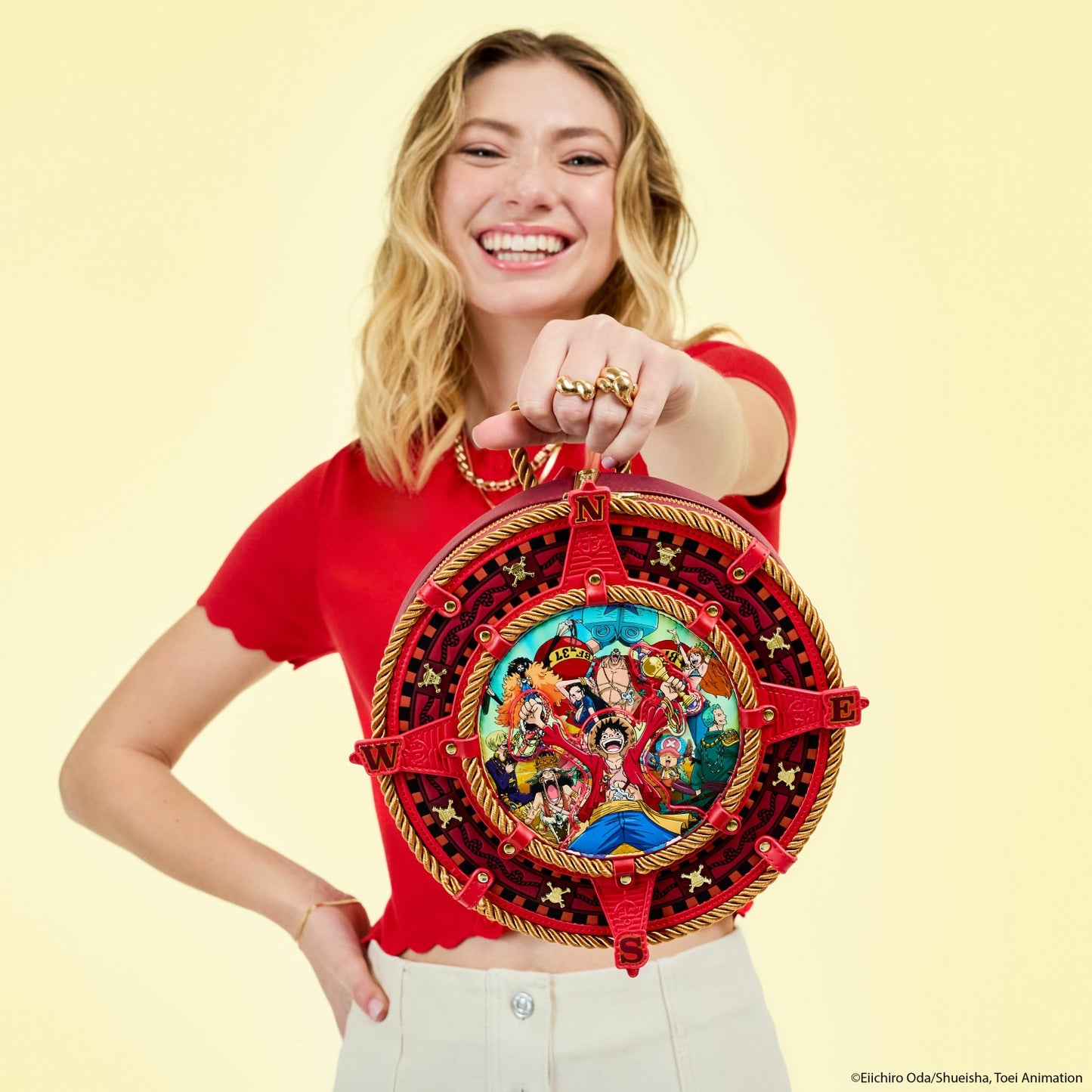 Loungefly One Piece Compass Figural Mini Backpack