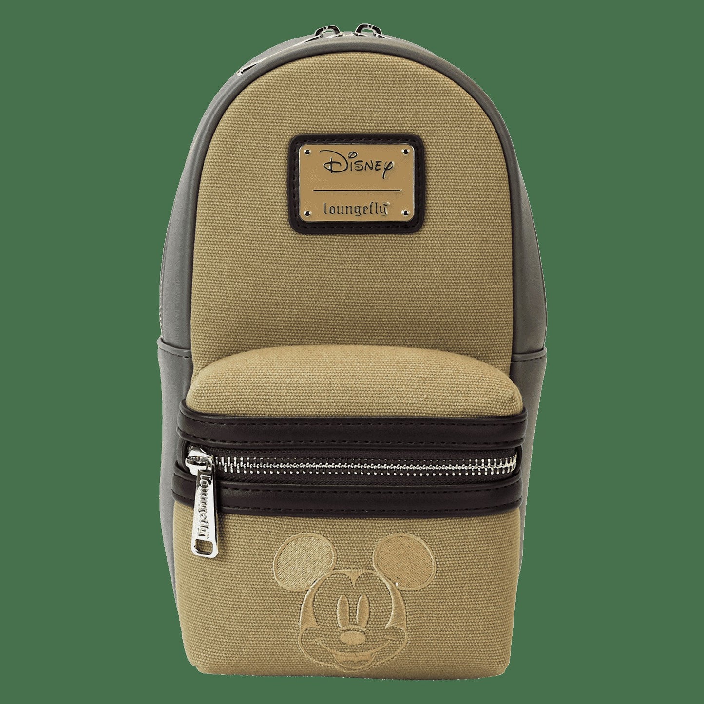 Loungefly Mickey & Friends Canvas Drink Holder Crossbody Bag