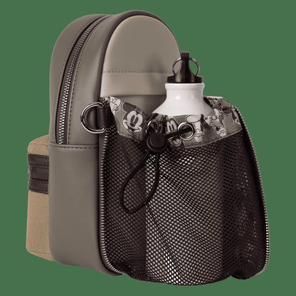 Loungefly Mickey & Friends Canvas Drink Holder Crossbody Bag