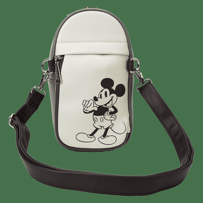 Loungefly Mickey & Friends Canvas Drink Holder Crossbody Bag