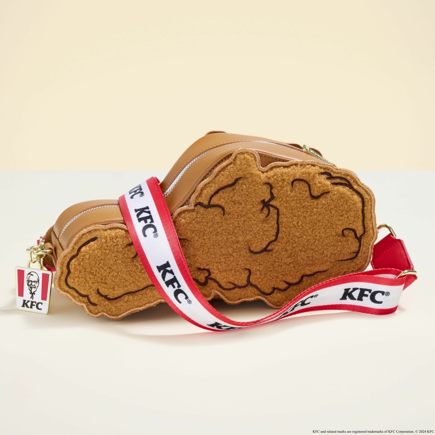 Loungefly KFC Drumstick Sherpa Crossbody Bag