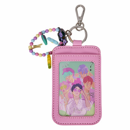 Loungefly KPop Demon Hunters Exclusive Saja Boys All-Over Print Crossbody Bag with Photo Card Charm