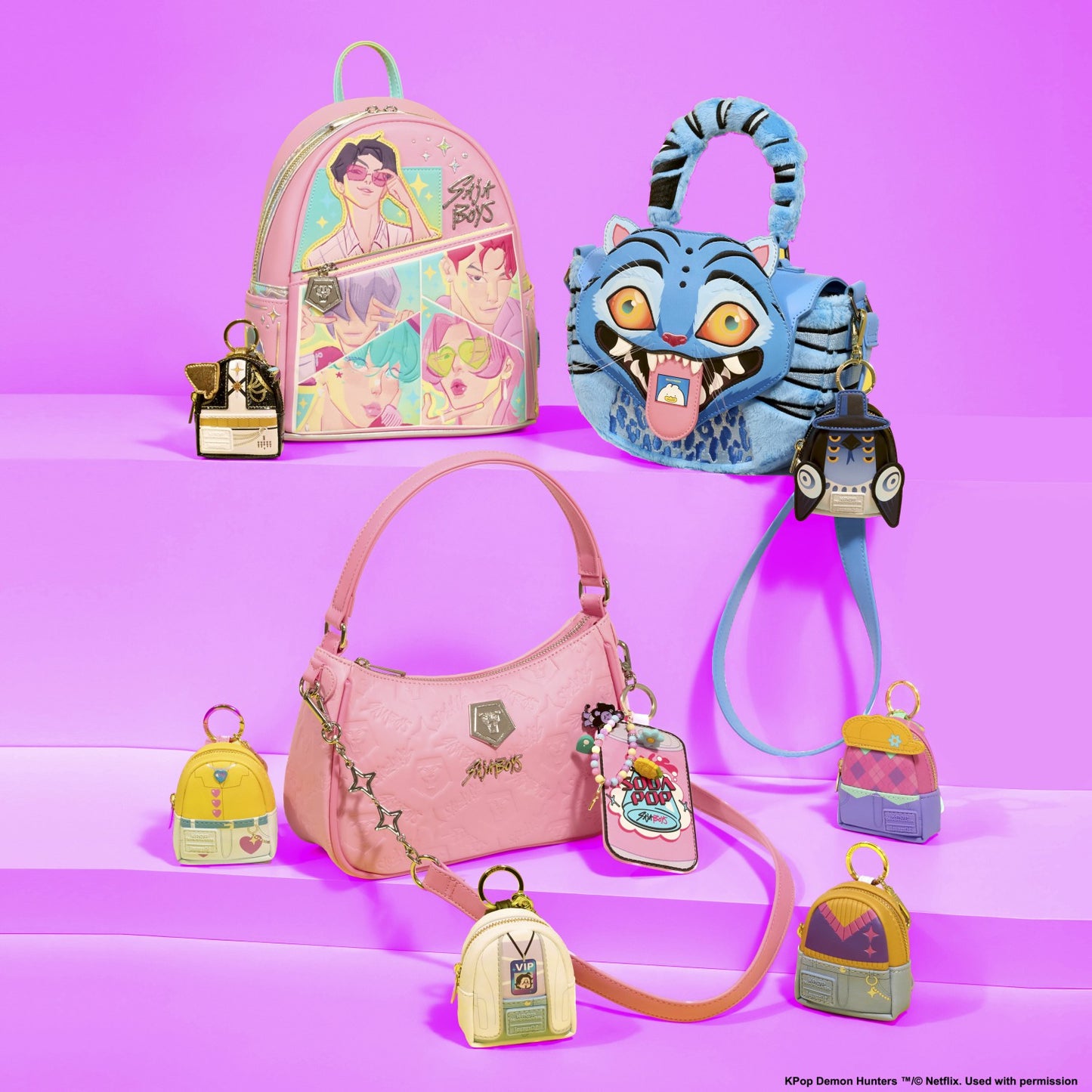 Loungefly KPop Demon Hunters Derpy Glow Cosplay Crossbody Bag