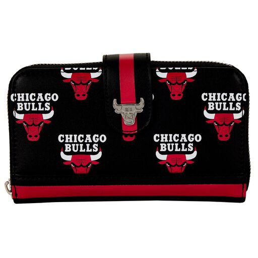 Loungefly NBA Chicago Bulls Logo Zip Around Wallet