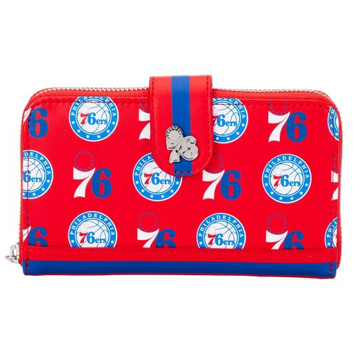 Loungefly NBA Philadelphia 76ers Logo Zip Around Wallet