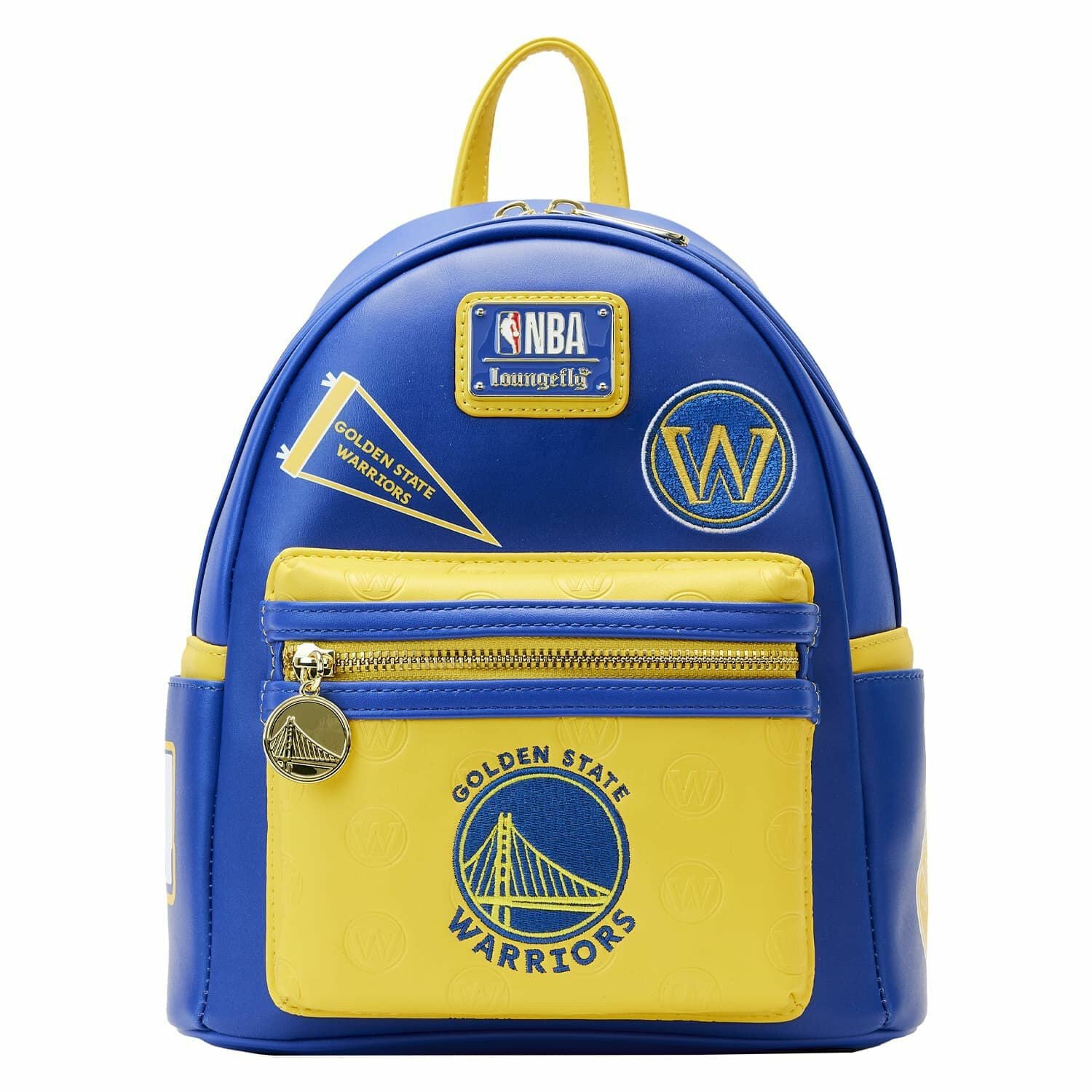 Loungefly NBA Golden State Warriors Patch Icons Mini Backpack
