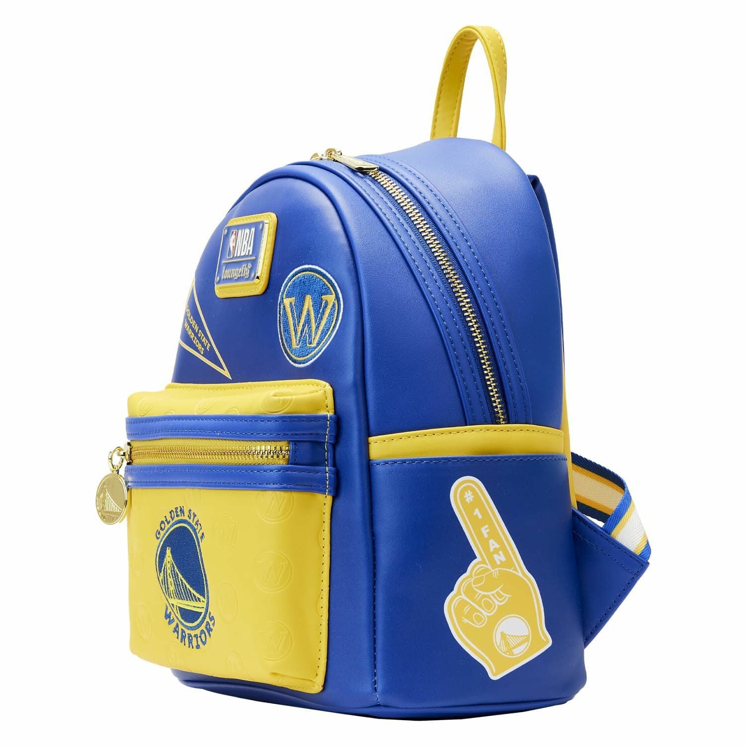 Loungefly NBA Golden State Warriors Patch Icons Mini Backpack