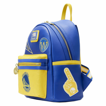 Loungefly NBA Golden State Warriors Patch Icons Mini Backpack