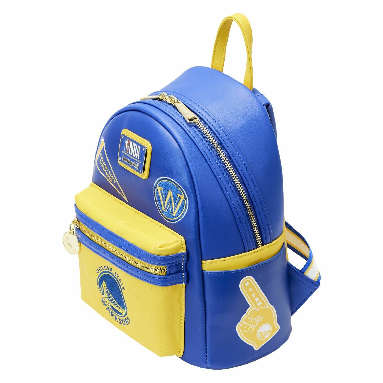 Loungefly NBA Golden State Warriors Patch Icons Mini Backpack