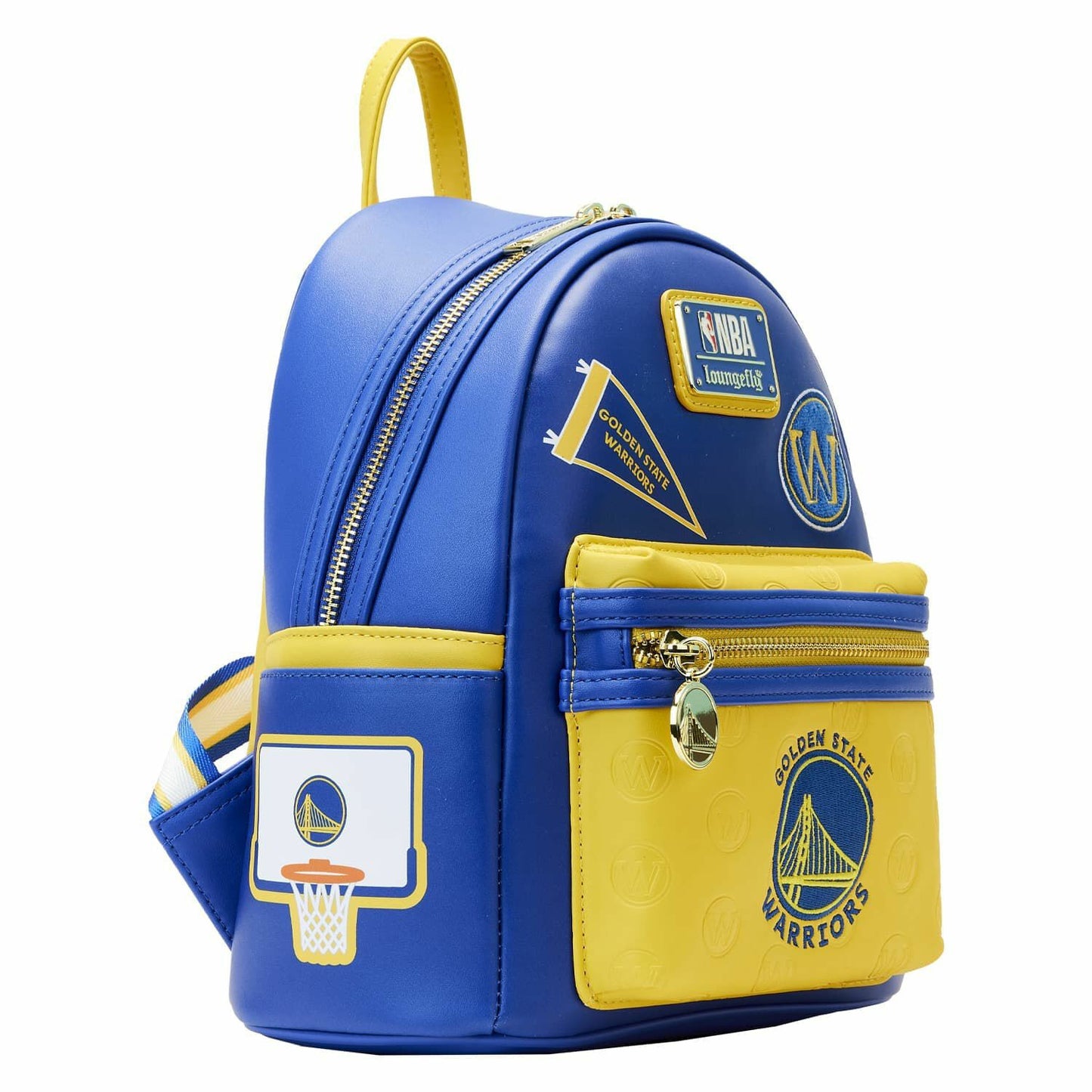 Loungefly NBA Golden State Warriors Patch Icons Mini Backpack