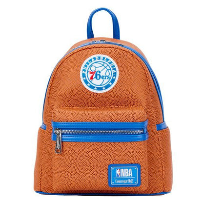 Loungefly NBA Philadelphia 76ers Basketball Logo Mini Backpack