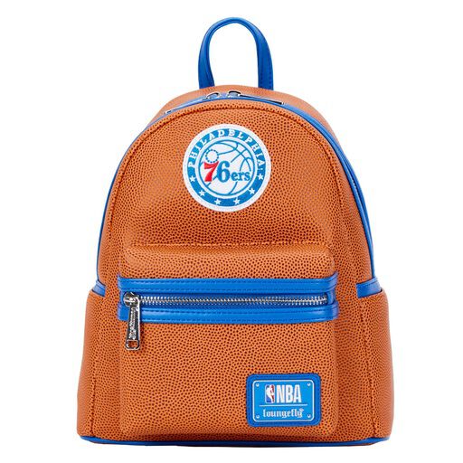 Loungefly NBA Philadelphia 76ers Basketball Logo Mini Backpack